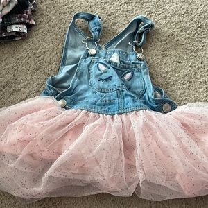 Unicorn tutu overalls